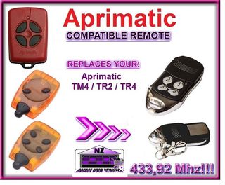 APRIMATIC TR2 APRIMATIC TR4 APRIMATIC TM4 Replacement Gate Remotes