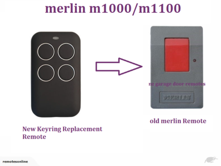 Merlin m1000-M1100 Garage Door Remote