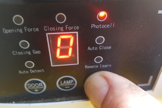 Resetting the opener after a lost or stolen remote