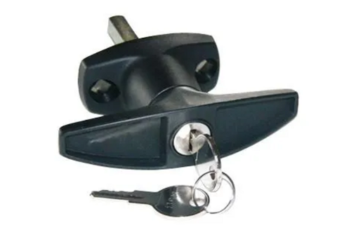 Black Plastic Tilt Garage Door Handle-Front Fix